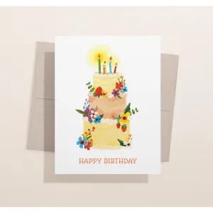 Eco-Friendly Birthday Cake Card