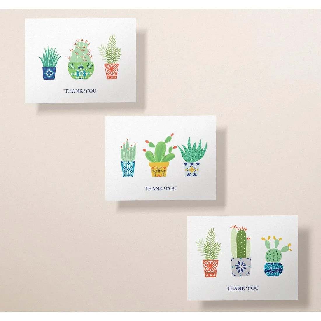 Eco-Friendly Plant Thank You Card Set