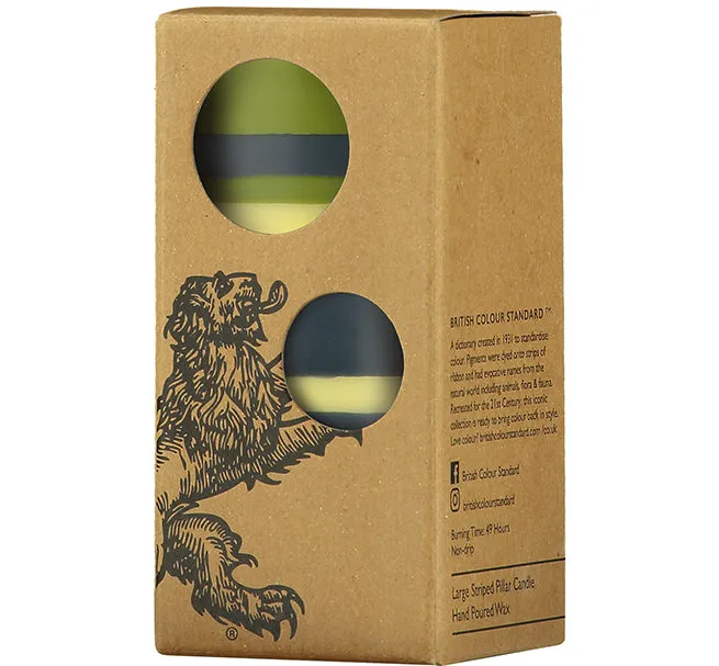 Eco Pillar Candle; Various Sizes | Olive, Indigo And Jasmine