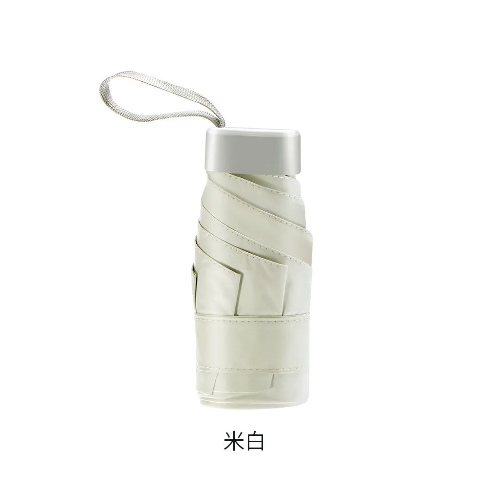 Fasola Six-Fold Pocket Umbrella - Off-White