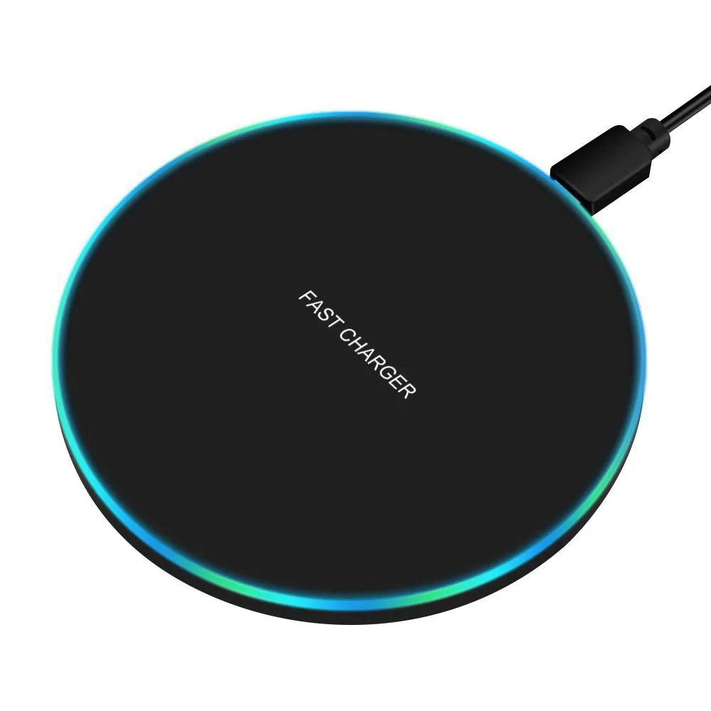 Fast Wireless Charger For Samsung Galaxy S10 S9/S9  S8 Note 9 USB Qi Charging Pad for iPhone 11 Pro XS Max XR X 8 Plus