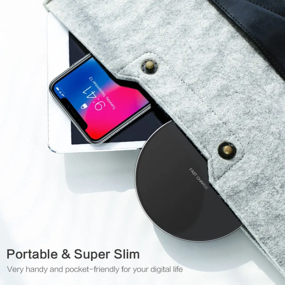 Fast Wireless Charger For Samsung Galaxy S10 S9/S9  S8 Note 9 USB Qi Charging Pad for iPhone 11 Pro XS Max XR X 8 Plus