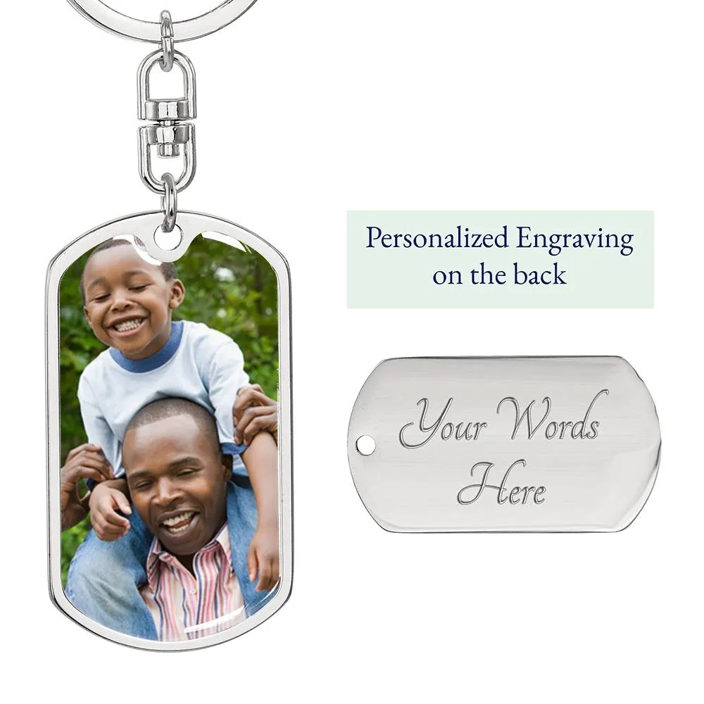 Father and son keychain