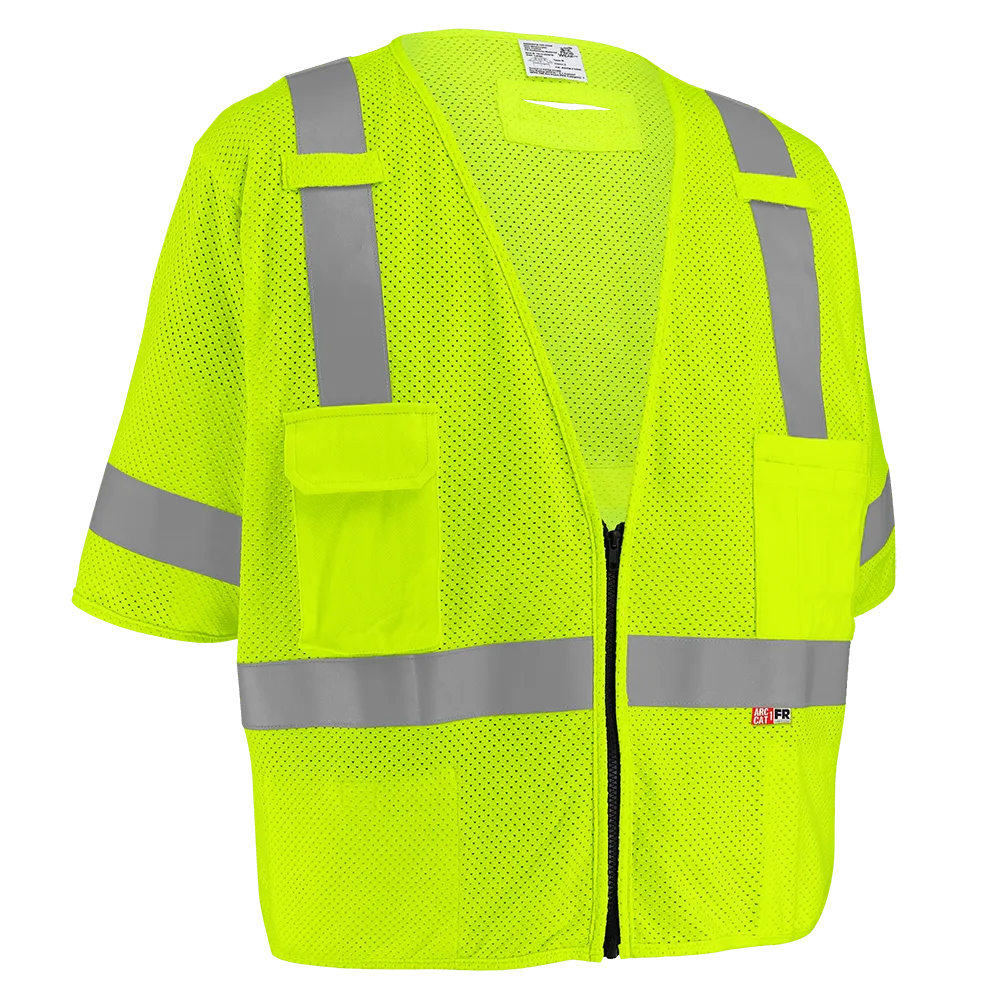 Flame-Resistant Class 3 Surveyor Vest ASTM F1506