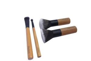 Flawless Bamboo Makeup Brush Set - Natural