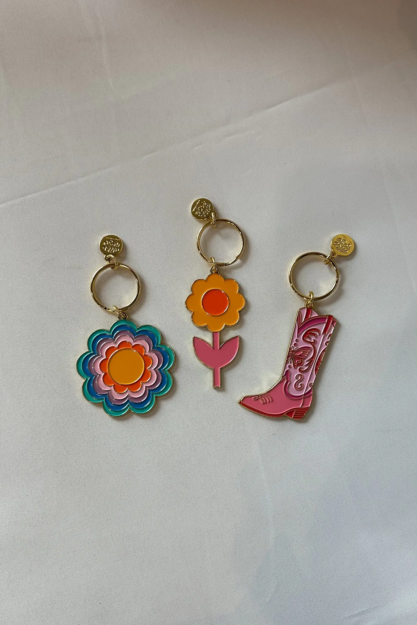 Floral Retro Keychain