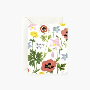 Floral Thinking of You Card