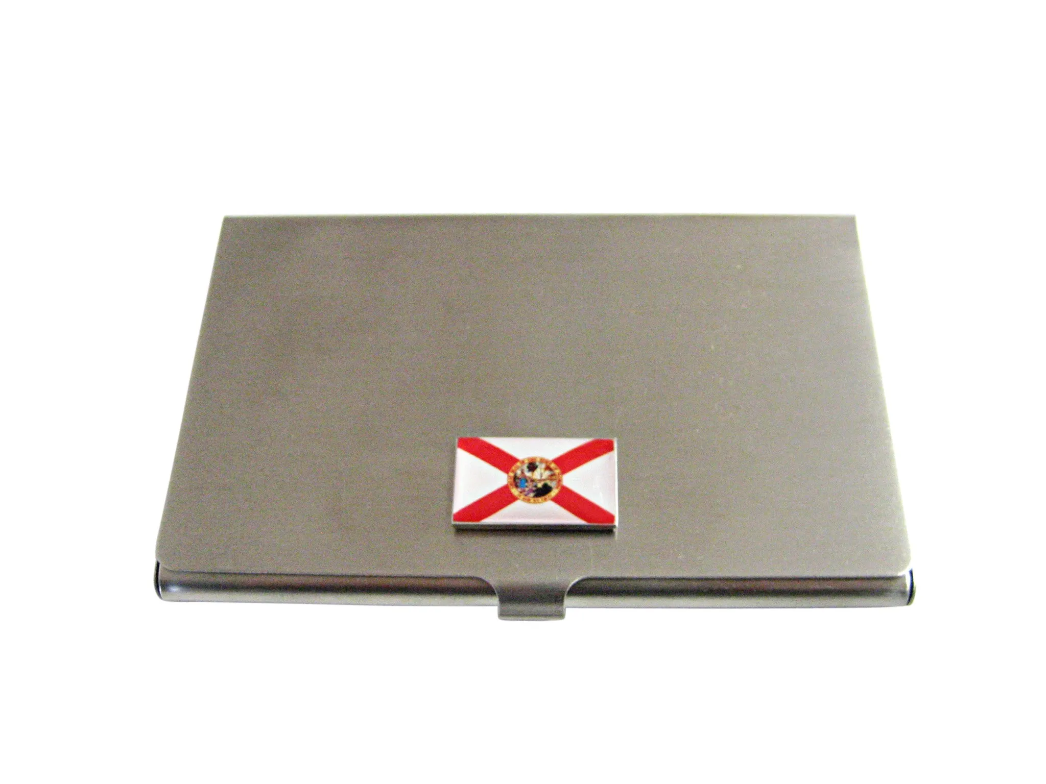 Florida State Flag Pendant Business Card Holder