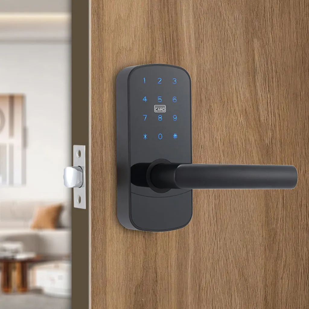Focus Entrance Right Smart Door Locks - Door Mount - 6" Zinc/Matt Black