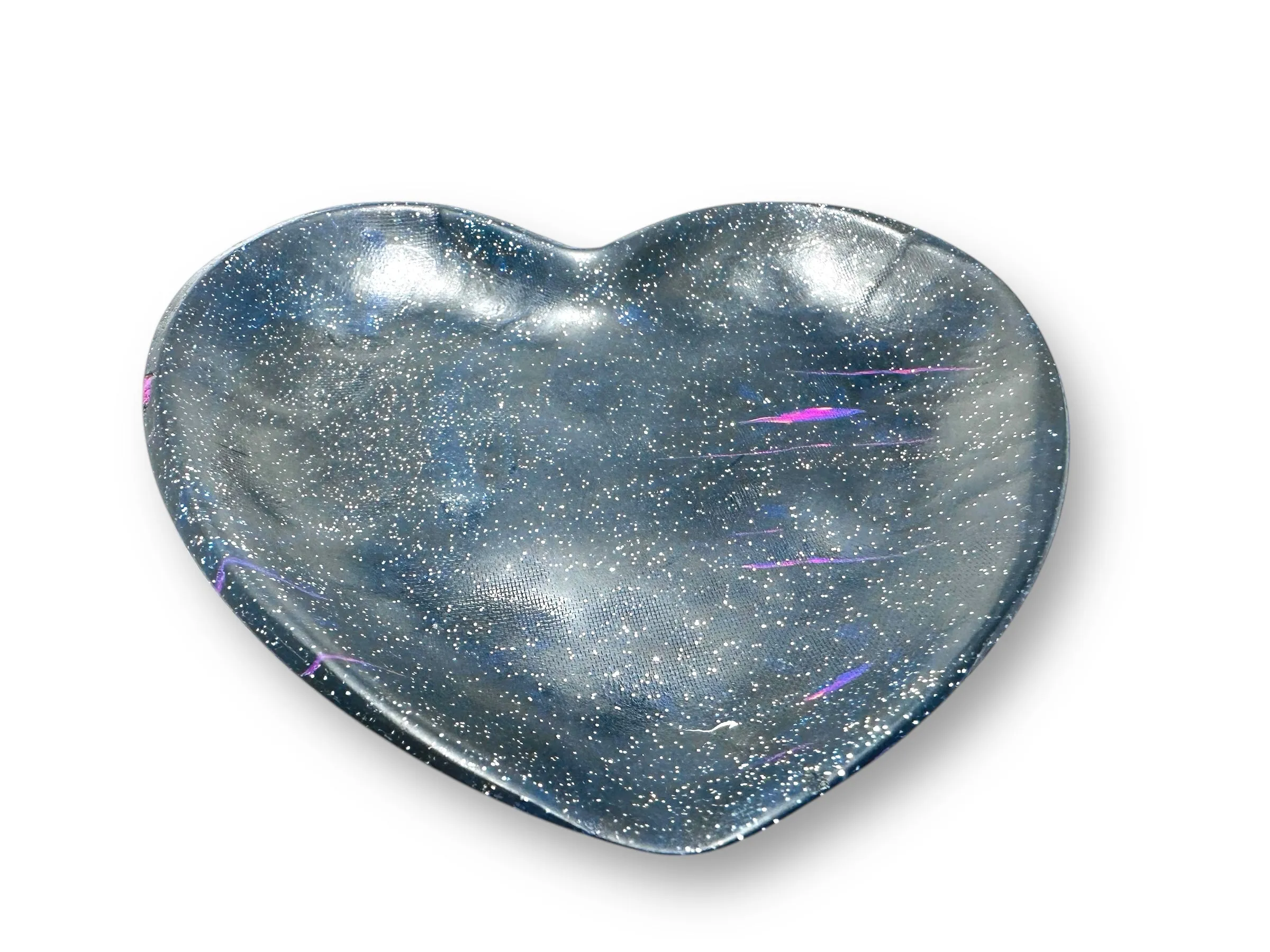 Galaxy Heart Ring Dish/Jewelry Dish/Clay Dish/Jewelry Organizer/Bracelet Dish/Earring Dish/Handcrafted Polymer