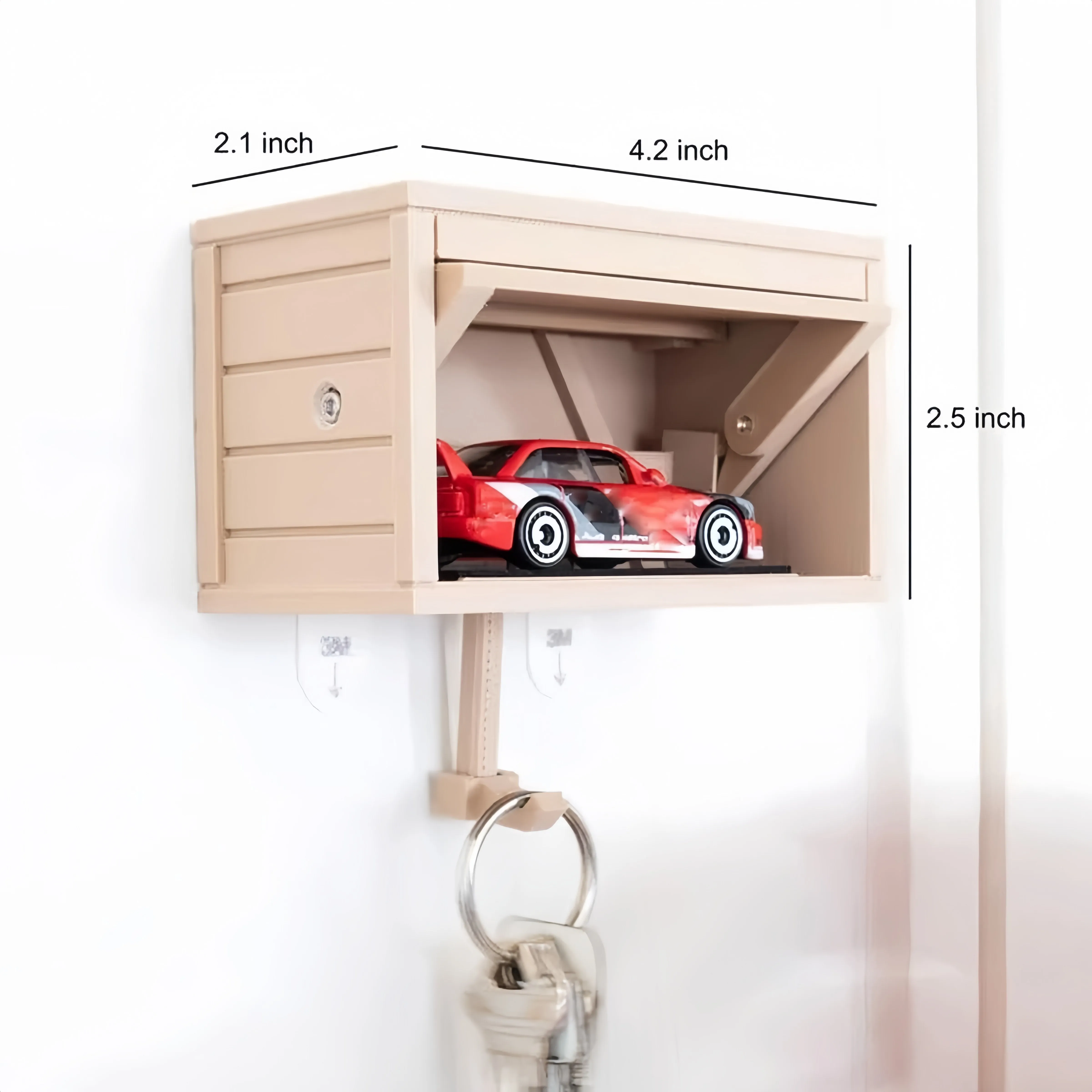 Garage Key Chain With Open Door