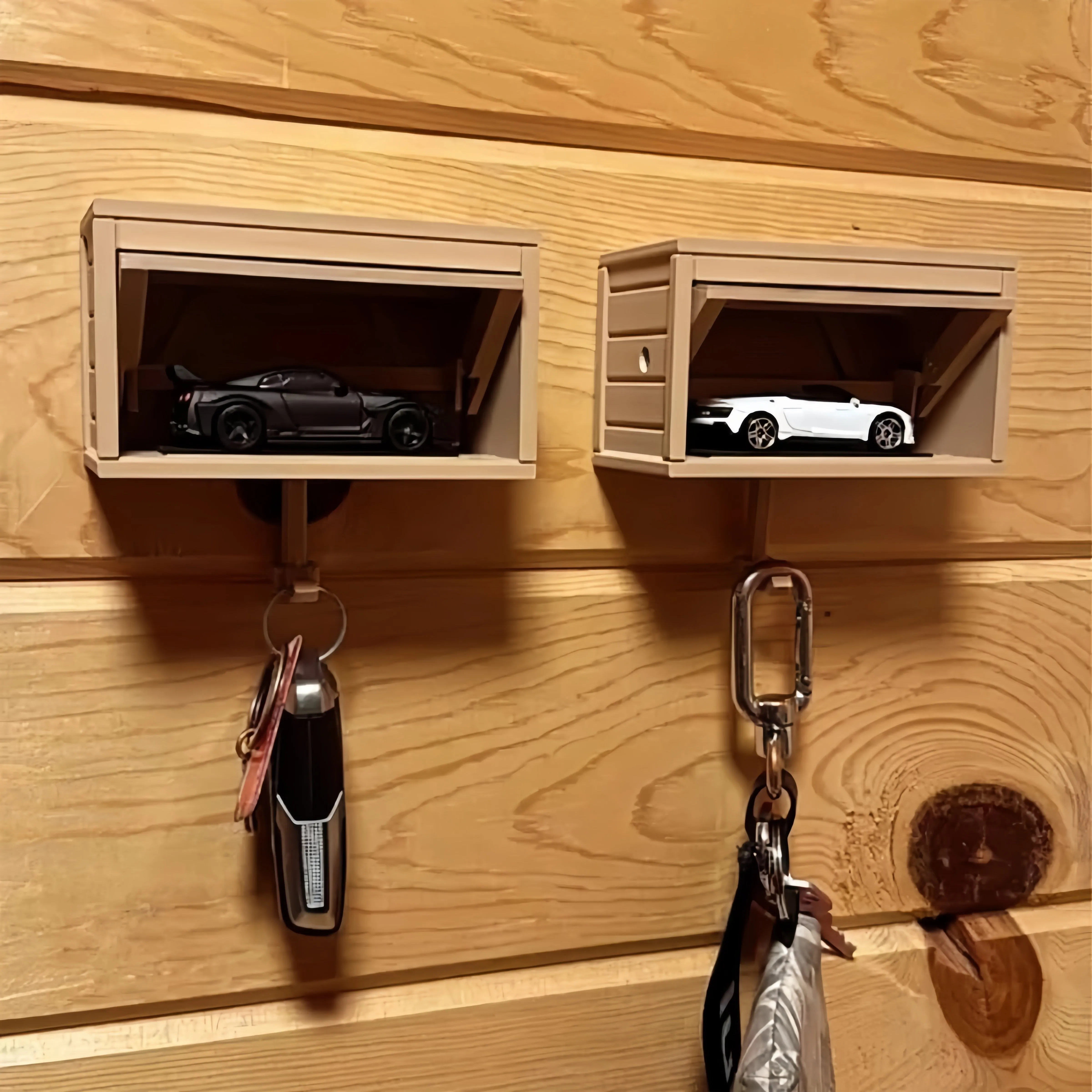 Garage Key Chain With Open Door