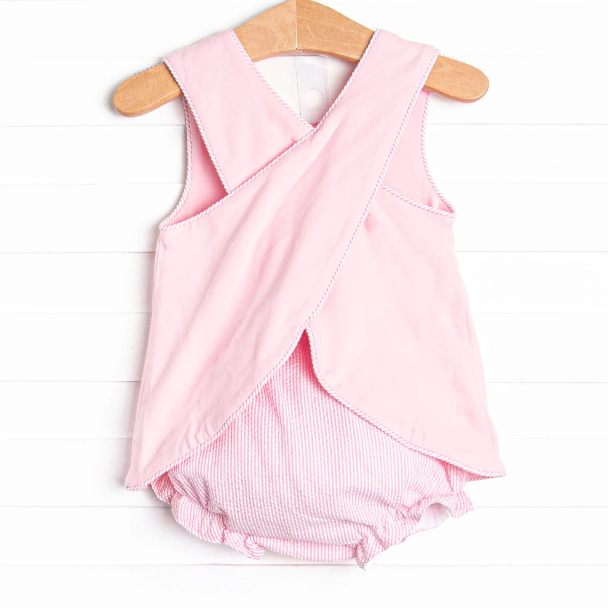 Garden Chick Applique Diaper Set, Pink