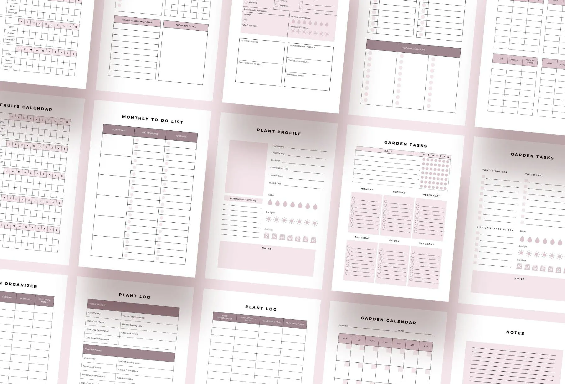 Garden Planner Canva Template