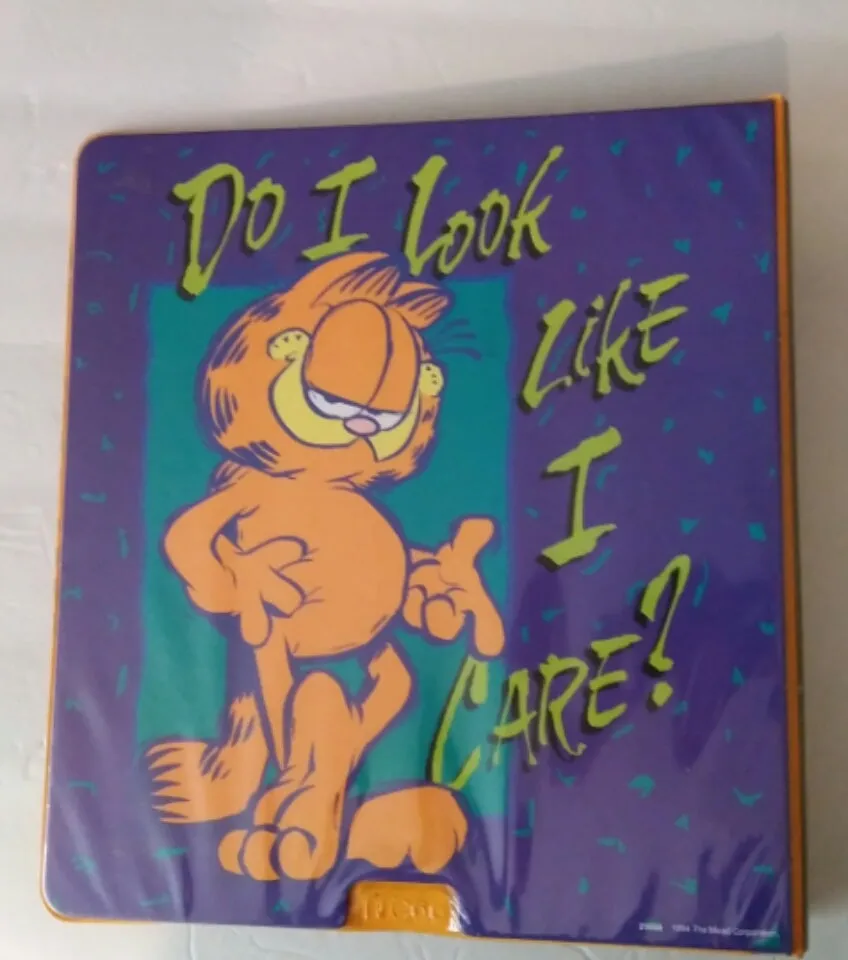 Garfield  Mead Binder Do I look Like I Care