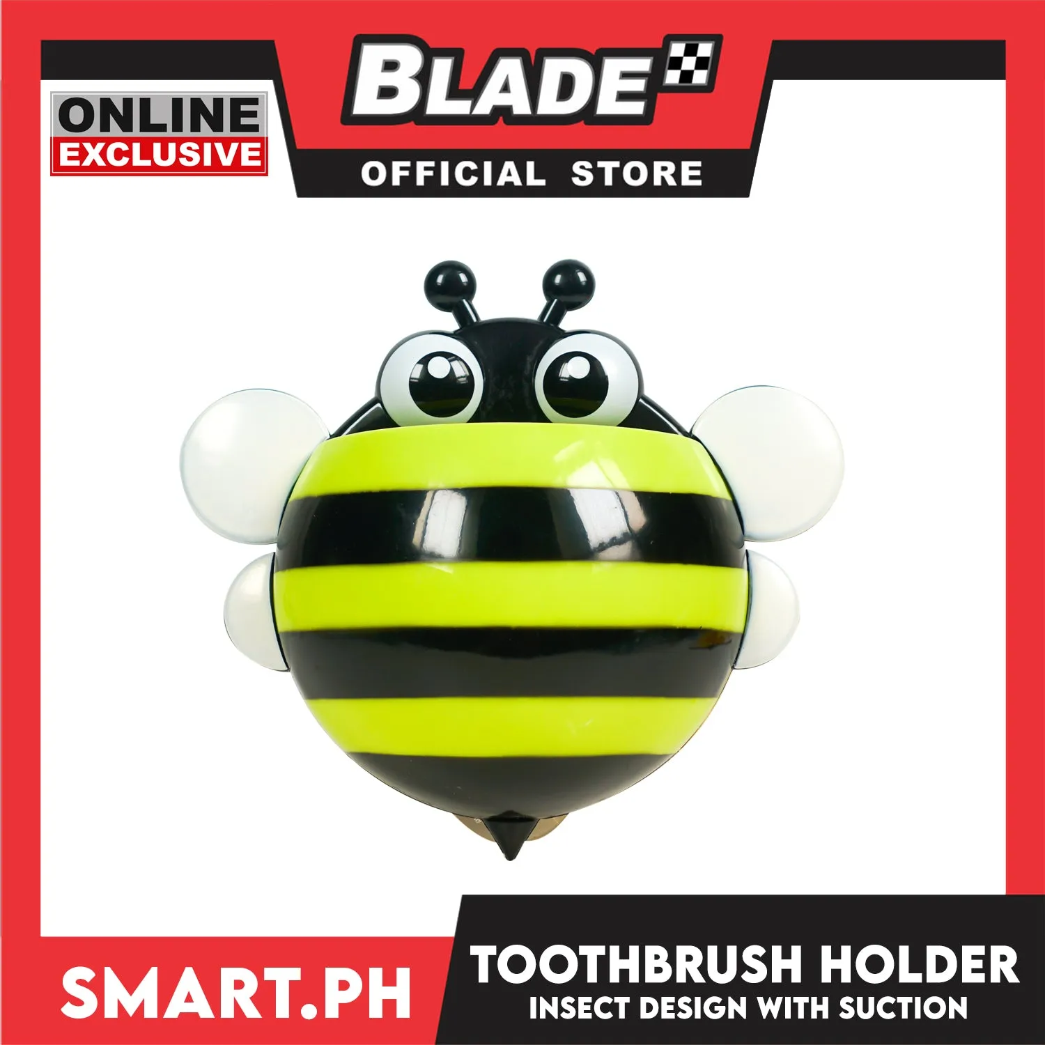 Gifts Toothbrush Holder, Bee Design 15cm RB244 (Assorted Designs and Colors)