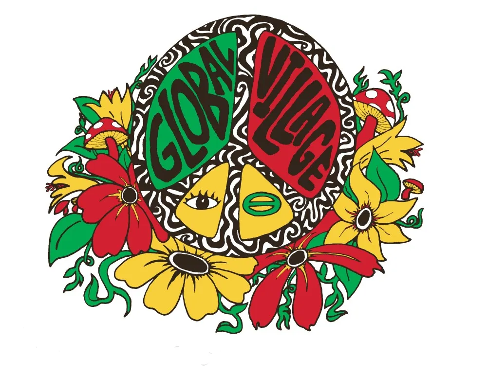 Global Village Eco-Peace 100% Cotton Pocket Tee