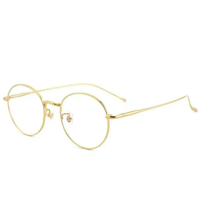 Gold Round Aviator - Blue Light Blocking Glasses