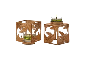Golden Square Votive Pair