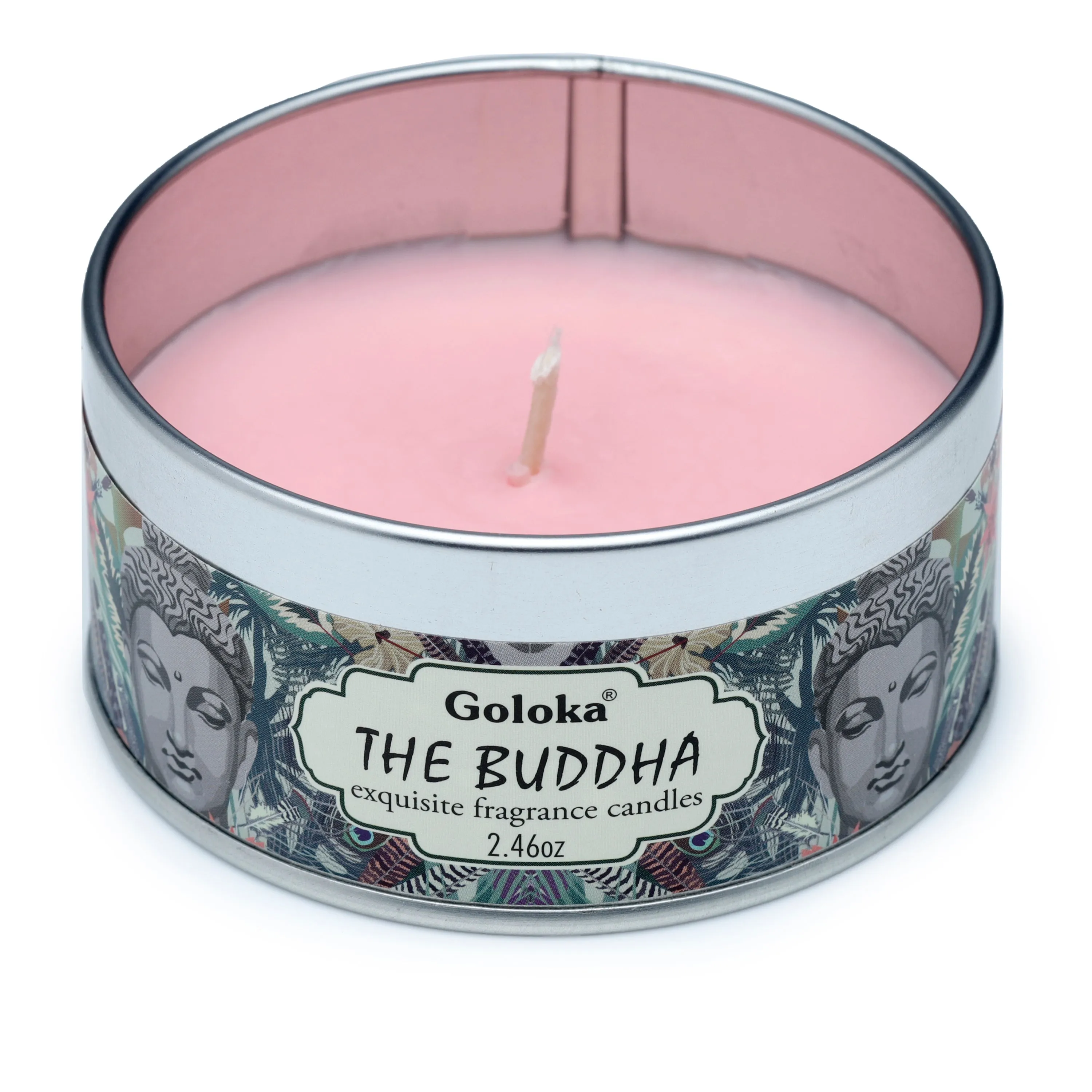 Goloka The Buddha Soya Wax Candle Tin