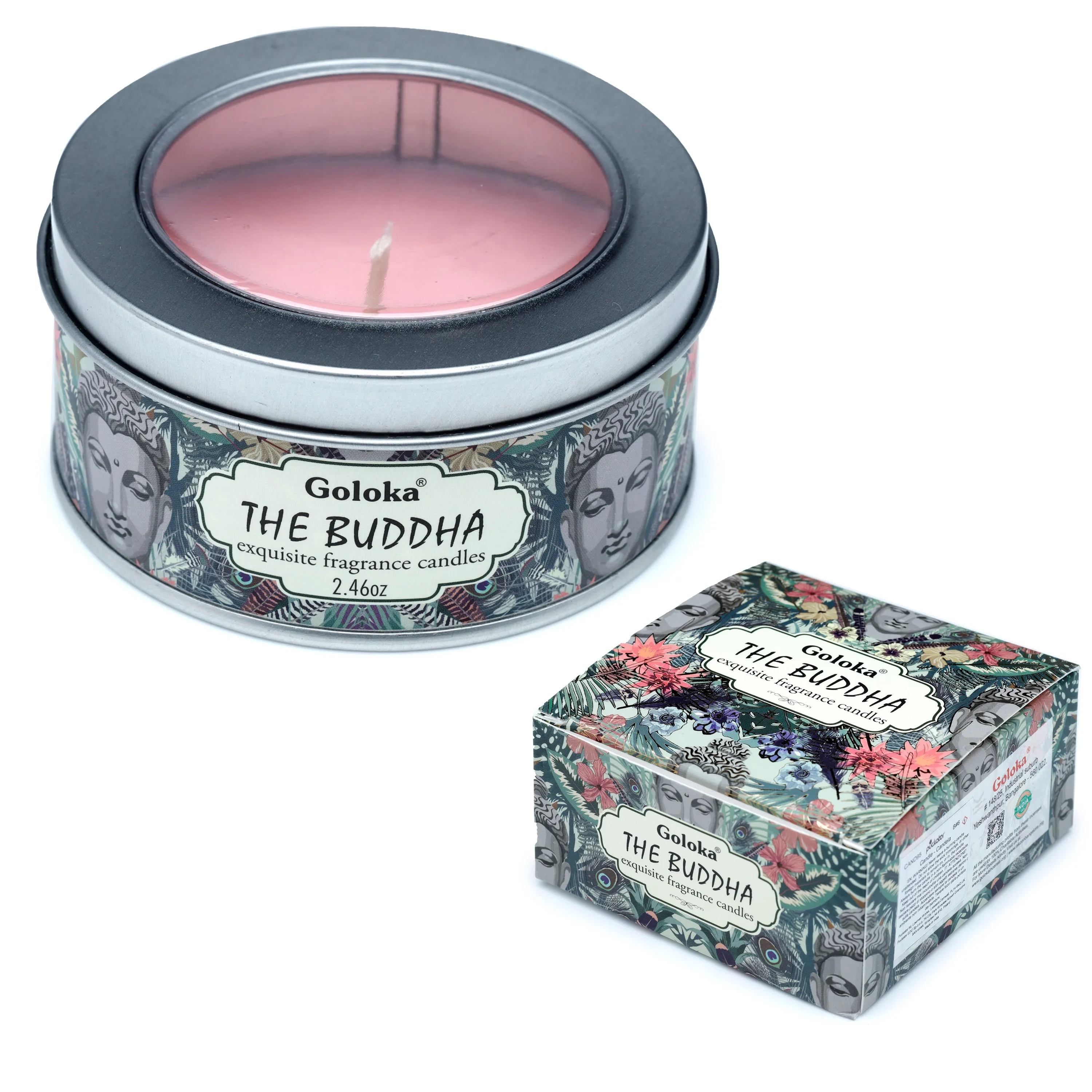 Goloka The Buddha Soya Wax Candle Tin