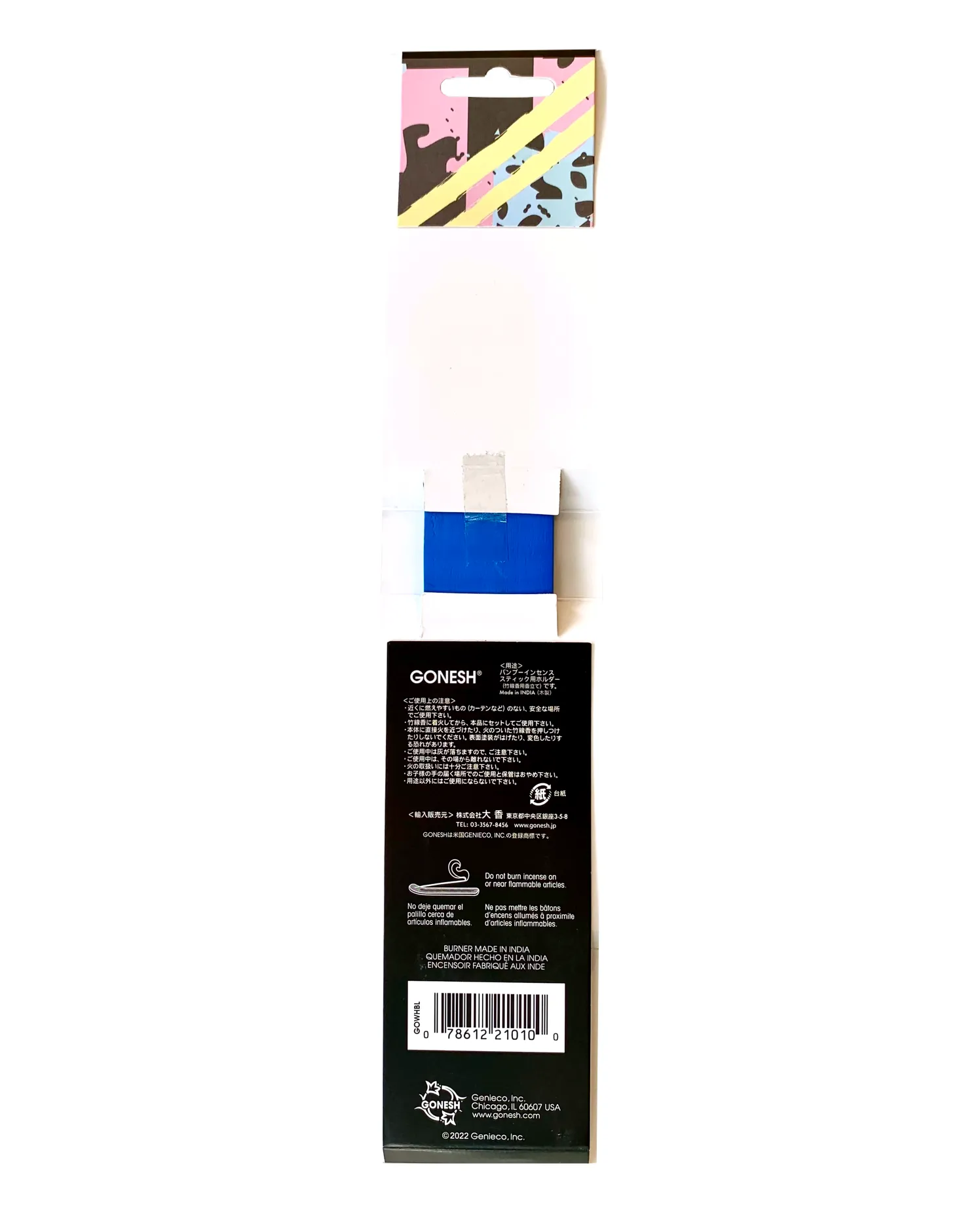 GONESH Incense Stick Holder Hi-Lite Blue