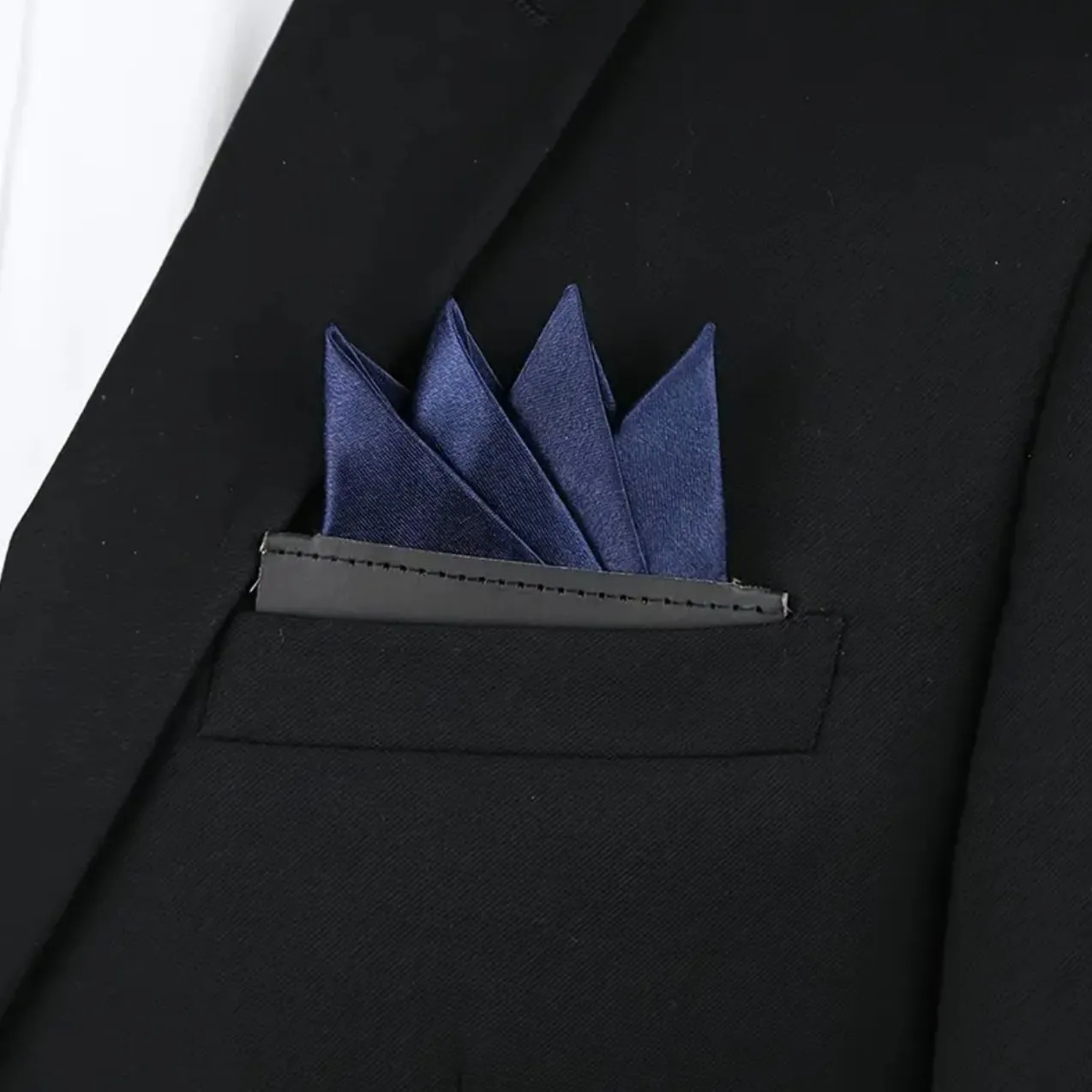 Grey Pre-Folded Pocket Square