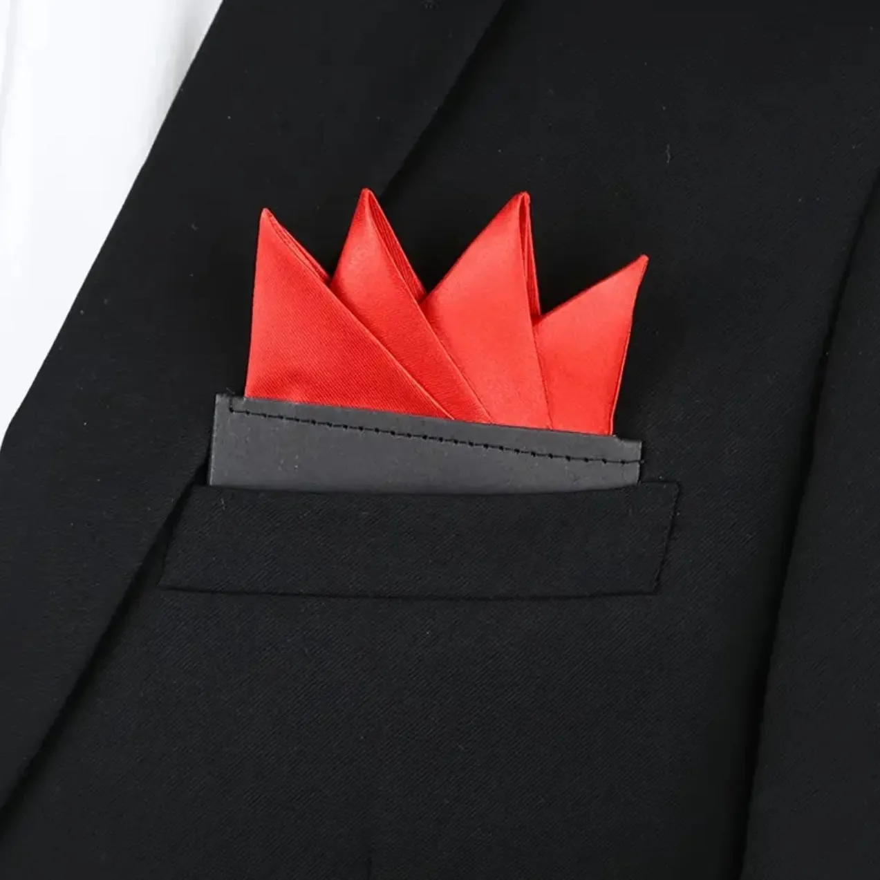 Grey Pre-Folded Pocket Square
