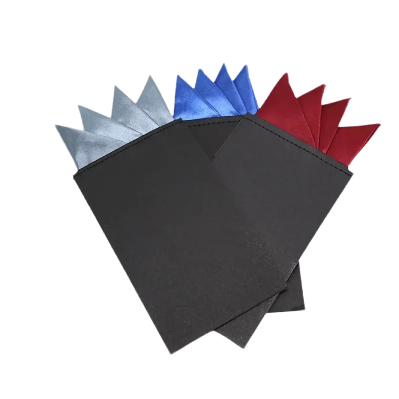 Grey Pre-Folded Pocket Square