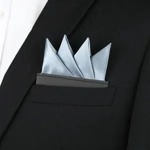 Grey Pre-Folded Pocket Square