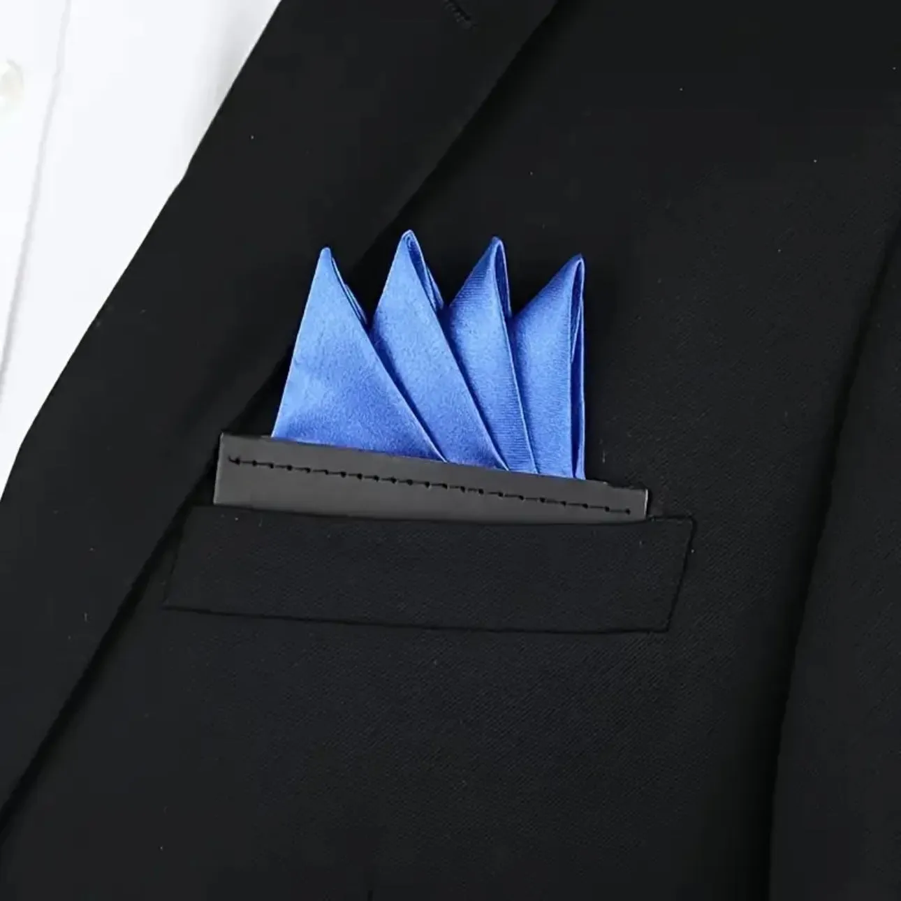Grey Pre-Folded Pocket Square