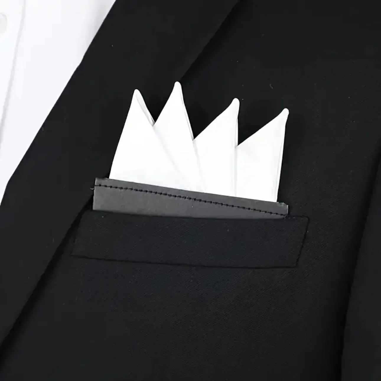 Grey Pre-Folded Pocket Square
