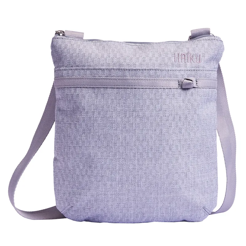 Haiku Revel Crossbody Bag in Stone Gray, Forest, River Rock Blue, Cherry Blossom & Black