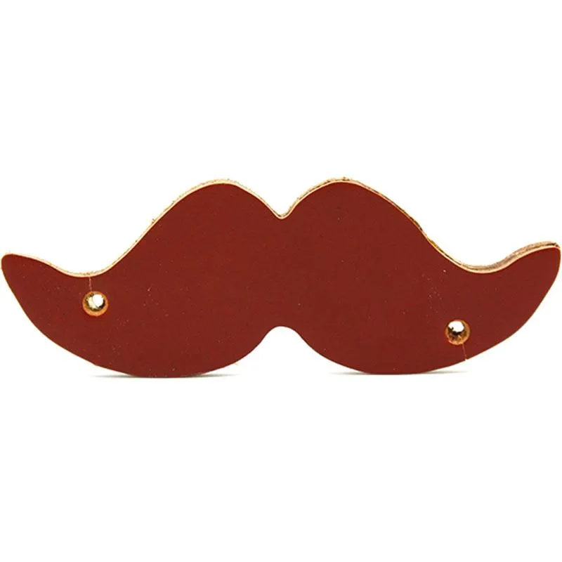 Handmade Leather Mustache Cord Organizer Earbud Case Personalized Monogrammed Gift Custom Wallet Women Cord Taco