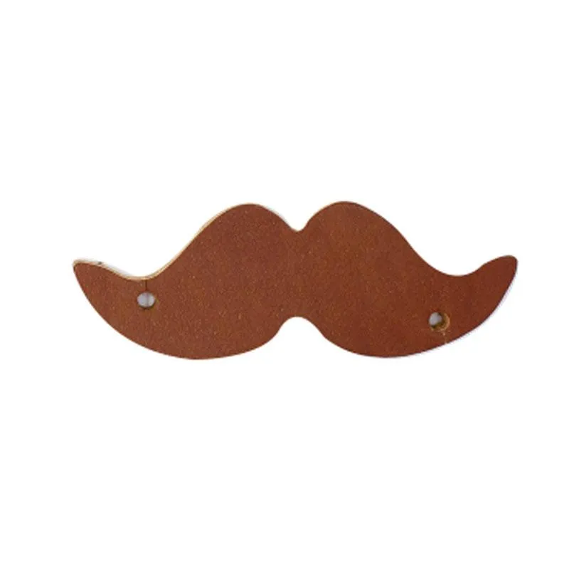 Handmade Leather Mustache Cord Organizer Earbud Case Personalized Monogrammed Gift Custom Wallet Women Cord Taco
