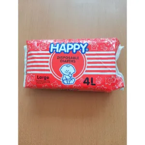 HAPPY DIAPER LRG 4`S