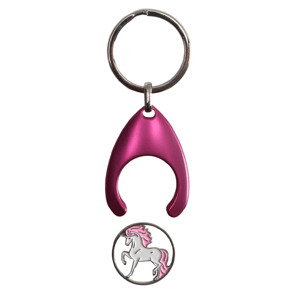 Happy Ross Coin Holder Key Ring  Unicorn