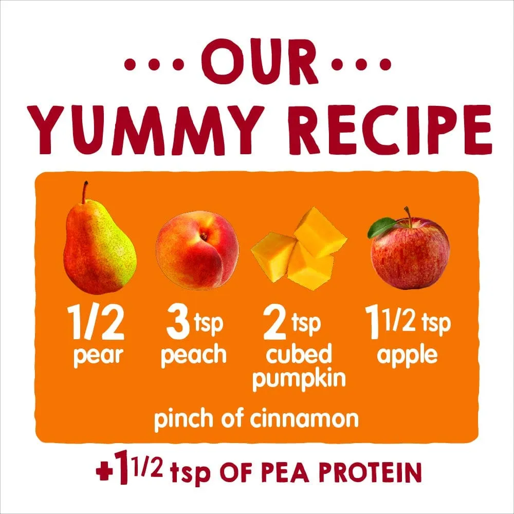 Happy Tot Organics Pears, Peaches, Pumpkin & Apples   Cinnamon/Apples, Guavas & Beets Toddler Pouch 113G 4oz  a yummy snack with the extra nutrition that your tot needs-81957301172
