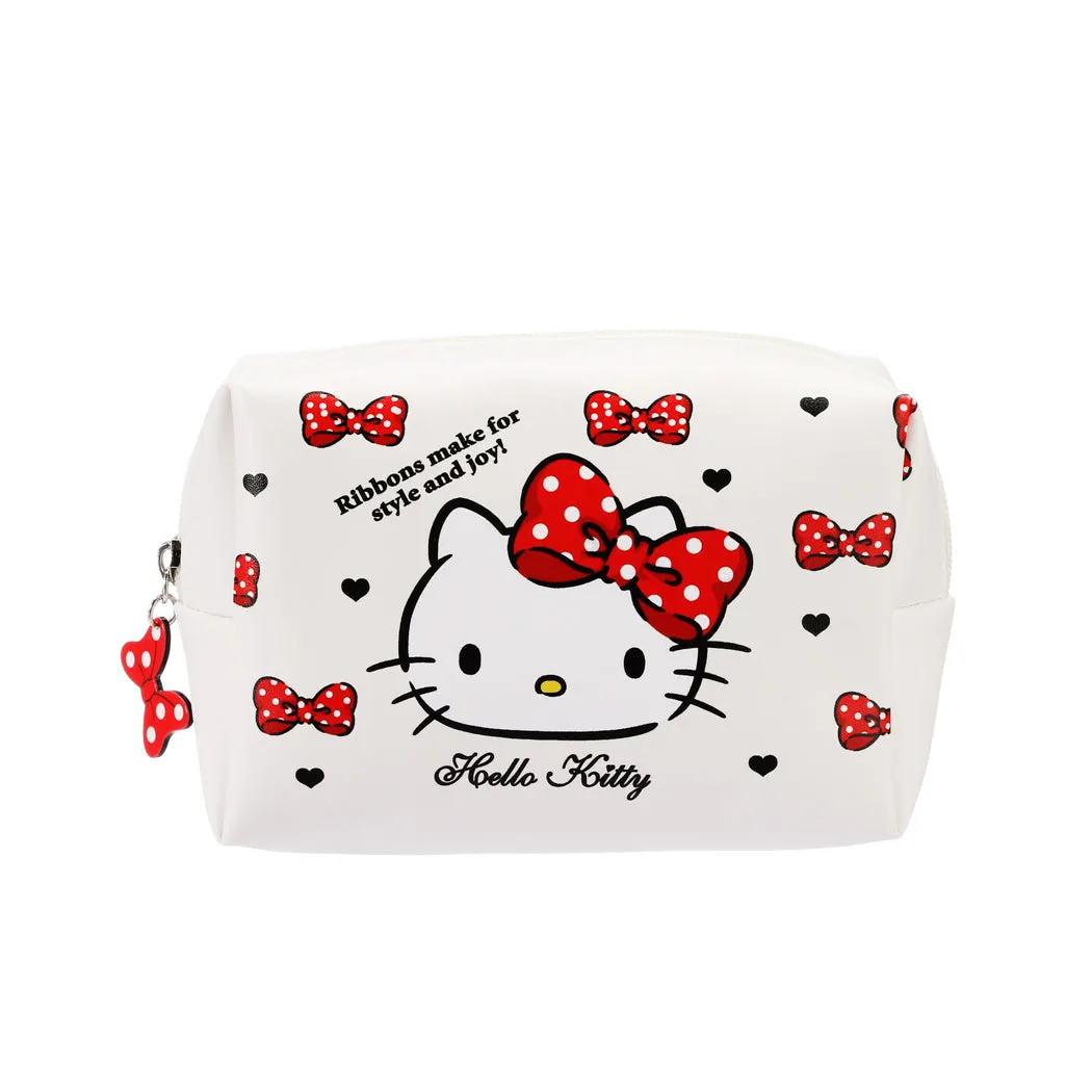 Hello Kitty Bow Cosmetic Bag(Red)