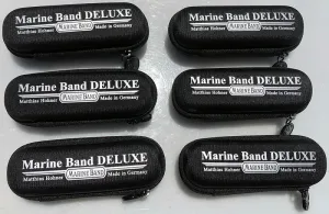Hohner Spare Marine Band Deluxe Zip-Up Pouches 6 Pack. Includes Free USA Shipping