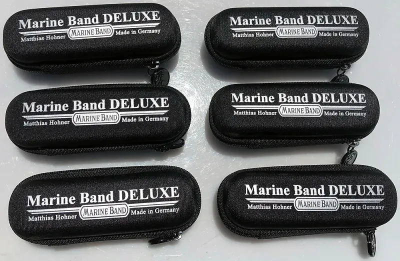 Hohner Spare Marine Band Deluxe Zip-Up Pouches 6 Pack. Includes Free USA Shipping
