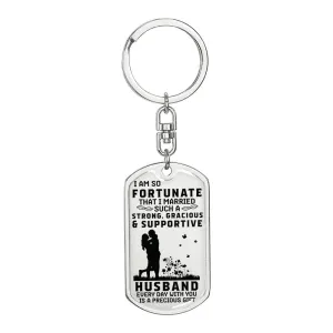Husband Keychain-Everyday is a gift with you