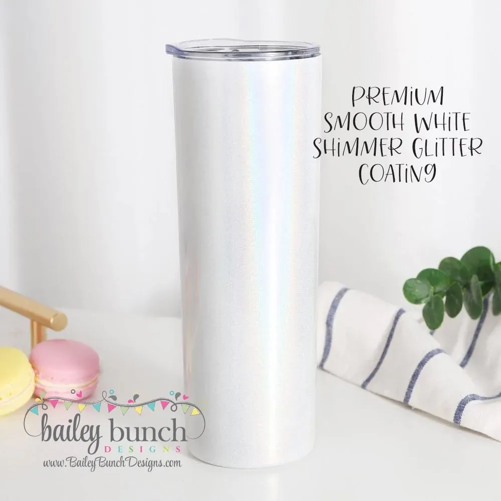 I'm Fine Everythings Fine Grinch Shimmer Glitter Tumbler TUMBFINEGRINCH0520