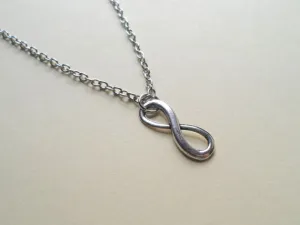 Infinity Symbol Necklace; Brithstone Necklace - You And Me Forever