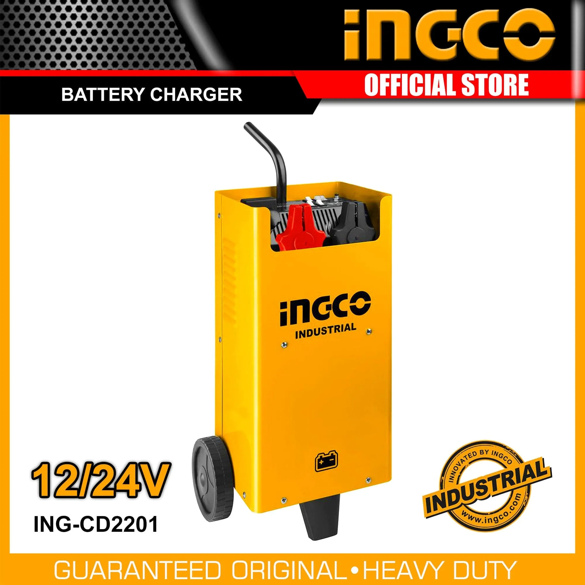 Ingco Portable Battery Charger 12/24V | 16/18A - ING-CD2201