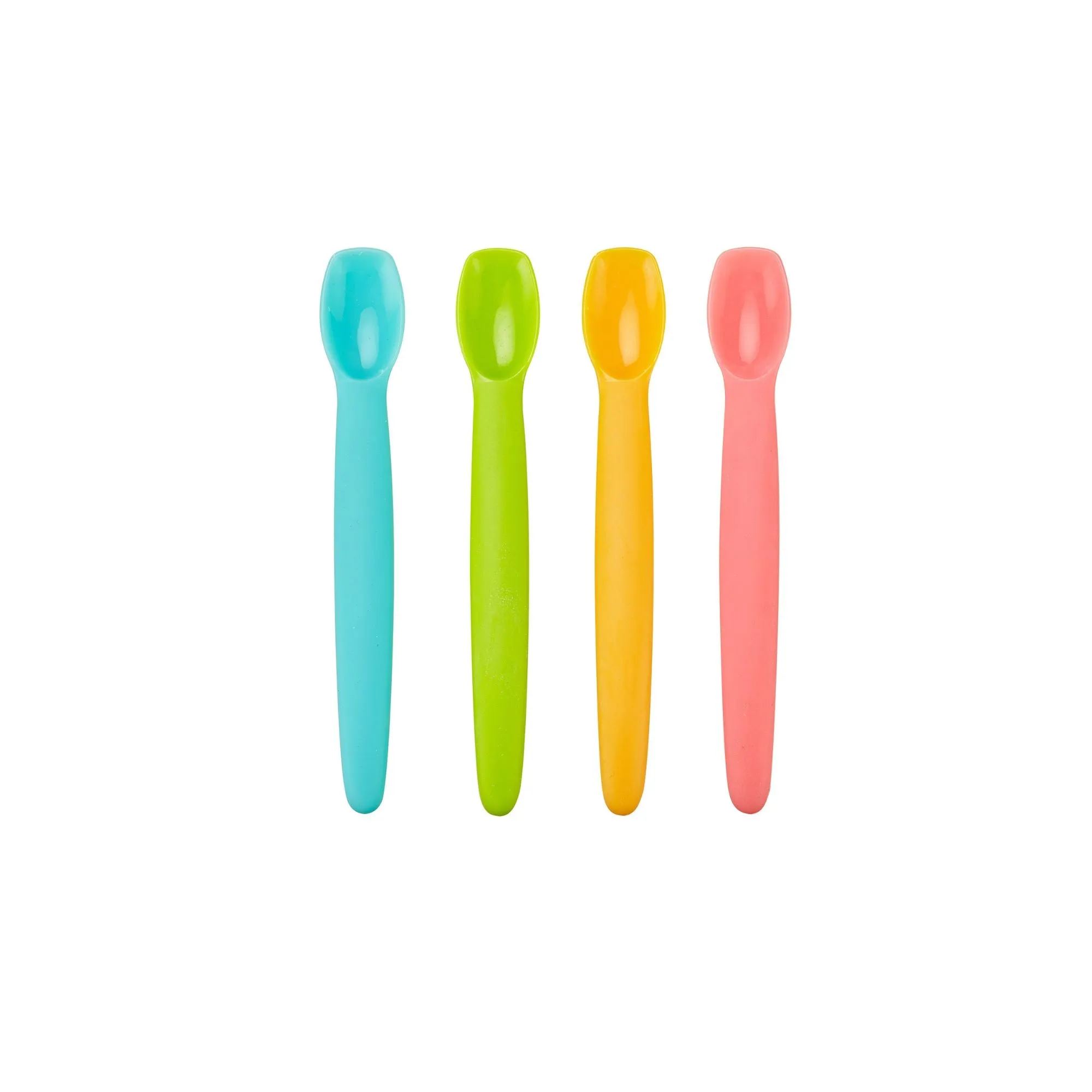 Innobaby Silicone Baby Spoon 4-Pack Gift Set with Travel Cases