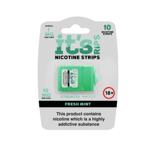 ITS RIPS Nicotine Strips 2mg pack of 10 Fresh Mint