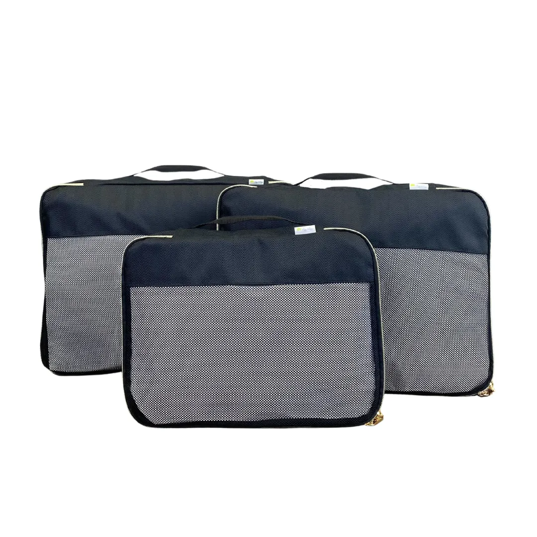 Itzy Ritzy - Pack Like A Boss™ - Packing Cubes Large Set Black