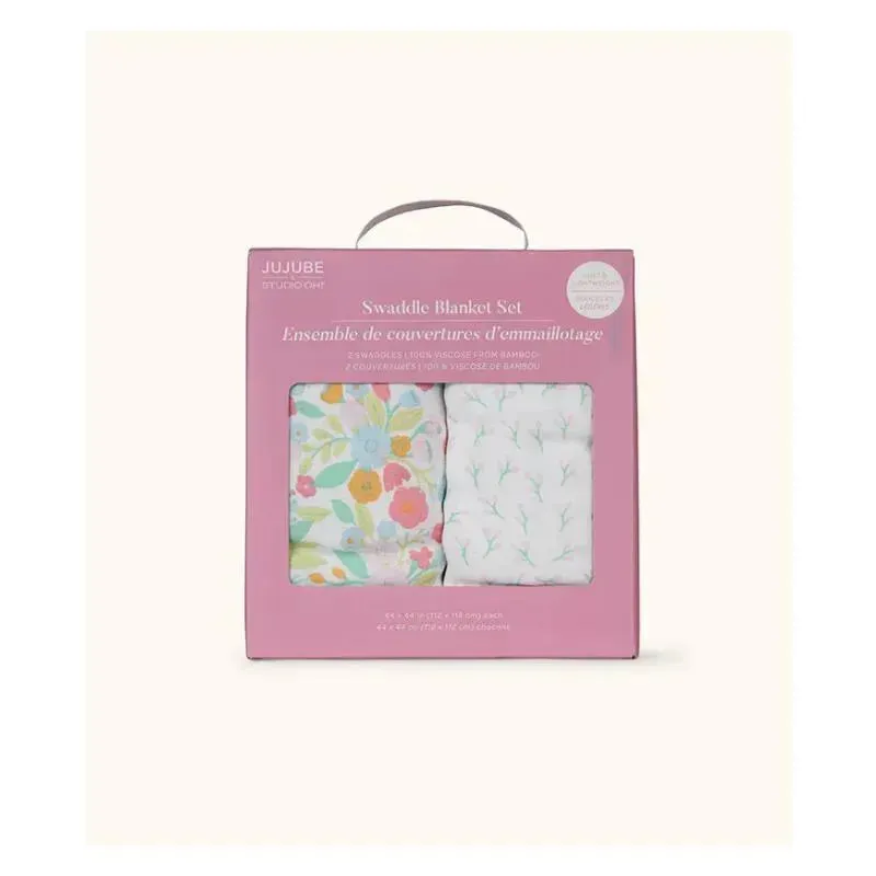 Jujube - Conjunto de cobertor Swaddle, Sweet Daisy