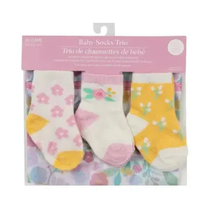 Jujube - Trio de meias para bebê, Sweet Daisy